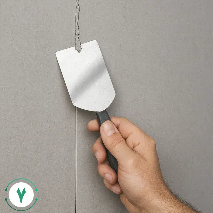 تراشیدن اضافه های چسب PU بعد از خشک شدن